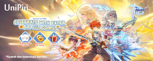 Rayakan Server Baru Ragnarok M [Valhalla Glory] dengan Extra Big Cat Coins!